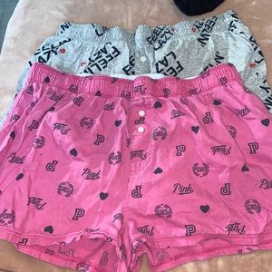 VS PINK- bundle of 2 sleeping boxers.